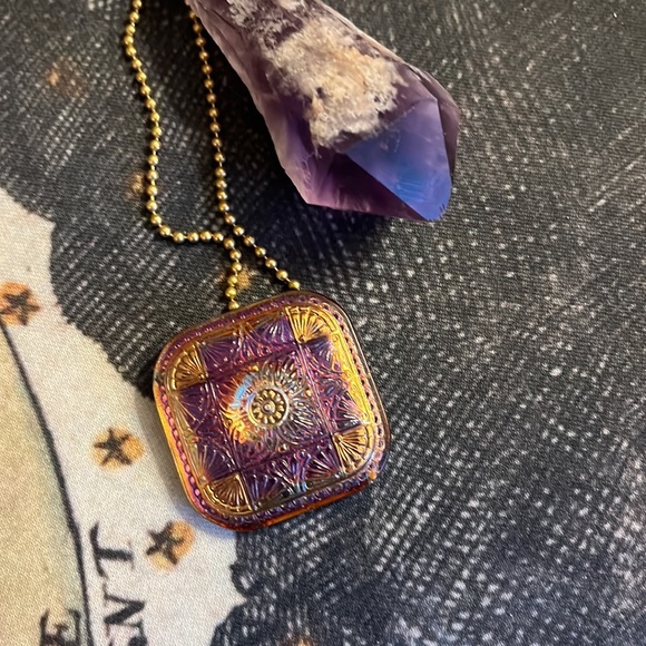 Czech Art Glass Pendant - Picture 2 of 5